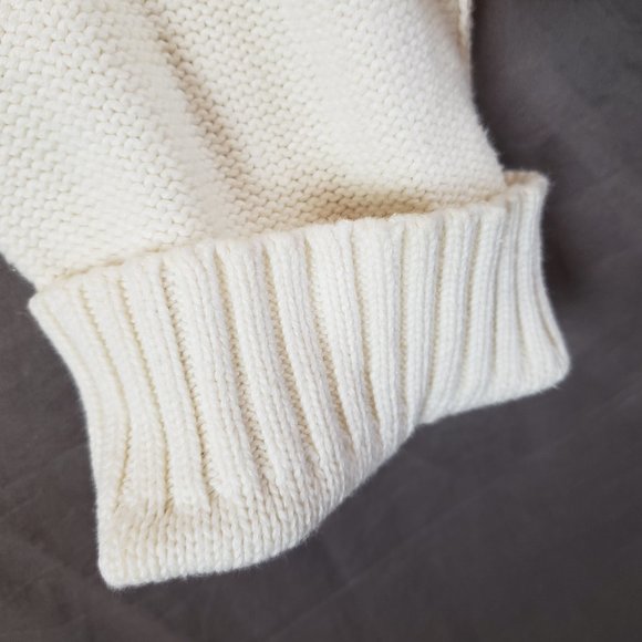 Women’s Calvin Klein Jeans White Tight Knit Button Down Sweater Cardigan Size XL - Picture 4 of 12